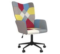 Yisssmeng Silla de oficina Patchwork Silla giratoria Altura Ajustable Tela | Sillón de relax ergonómico con acolchado de espuma de colores y base de acero resistente para estudio y dormitorio.