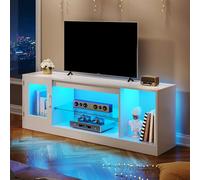 YITAHOME 148 cm Mueble TV para televisores de hasta 65 Pulgadas con 7 Luces led RGB 22 en Modo, Centro de Videojuegos, Sala de Estar y Dormitorio