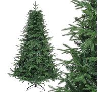 YITAHOME Árbol de Navidad Artificial de 182 cm, Aprox. 900 Puntas de Polietileno Moldeado por inyección y PVC, Realista, con Soporte de Metal y Marco Plegable, Montaje rápido para el hogar y Tiendas,