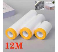 YITAPE - Rollo de Película Protectora Preencintada de 12 Metros, Lona Plástica Autoadhesiva Antipolvo para Pintar Automóviles, Paredes y Muebles 280x1200cm