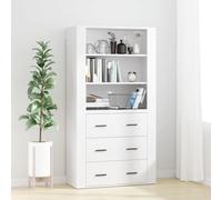 YITHOPI Armarios Aparador Multiusos Highboard Blanco Madera