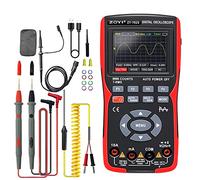 YIWENG Multímetro de osciloscopio Digital 2 en 1, tasa de muestreo de 48 MSa/s, ancho de banda de 10 Mhz, multímetro de pantalla a Color IPS de 9999 recuentos de valores eficaces verdaderos de 2,8 pul