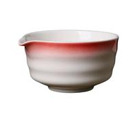 YIXANNX Cuenco tradicional para batir matcha, cuenco,Rojo,12.5 x 6.4 cm