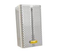YIXANNX Estuche sofisticado para pañuelos, soporte decorativo para caja de pañuelos, solución organizativa para baños, montado en la pared, para espacios eficientes, Claro, 21.5 x 12.5 x 10.2 cm