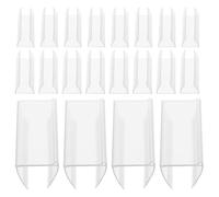 YIXANNX Portaetiquetas de plástico PVC Resistente para Etiquetas de Precio, fáciles de Instalar, Transparentes para estanterías. Amplio Surtido de 50