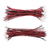 YIXISI 25 Pares JST 1.25mm 2-Pines Enchufe de Conector Mancho y Hembra Micro Eléctrico con Cable 10cm