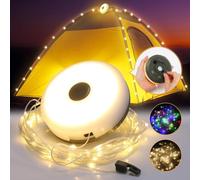 Yizhet Cadena de Luces para Camping, 10M Luz de Campamento Enrollable