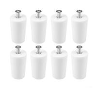 YJDOORPLAY Juego de 8 topes de persiana enrollable, material de polipropileno de 40 mm, accesorios de protección para persianas, kit de accesorios de montaje blanco para mejoras del hogar