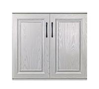 YJEUZCD Puertas Armario Aluminio Sin Taladrar DIY Veta Madera(110x84cm)