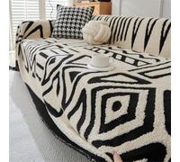 YJSZY Funda De Sofá,LíNea Bohemia GeoméTrica Cubre Sofá,Manta Cubre Sofa Multiusos para 1/2/3/4 Plazas,para SofáS Y Cama King Size,CóModa Cubrecama Protector Sofa,Decorativa (Beige,180x340cm)