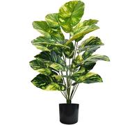 YJWZ Plantas Artificiales Decorativas,82cm Planta Artificial Palma con Maceta, Arbol Artificial Grande Plastico Hojas Realistas Decorativa para Interior y Exterior Hogar Salón Oficina Dormitorio