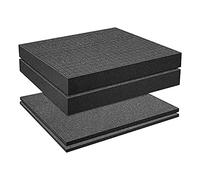 Yklhsocneg Cubo de espuma de rejilla, 2 piezas 300x300x50mm/2 piezas 300x300x10mm, caja de herramientas para cámara de espuma, inserto de caja,