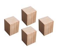 YKMYXZ 4 Elevadores de Muebles Cuadrados Madera Maciza for Mesas, Camas, Sofás, Escritorios, Armarios y Sillones. Añaden 3 a 20 cm Altura(12 x 12 x 20cm)