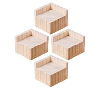 YKMYXZ Elevadores de Cama Madera Maciza, Juego 4 Patas for Muebles, elevadores Mesa Resistentes, sofá, soportan hasta 500 kg, Dispositivo Reforzado(A 15cmIncrease Height 5cm)