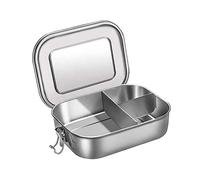 YKMYXZ fiambrera, Acero inoxidable for contenedor, 3 compartimentos for sándwich y dos S(1200ml)