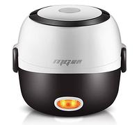 YKMYXZ fiambrera, Bento Box con Compartimentos Hermético Eléctrico for Calefacción Aislante Acero Inoxidable Doble Capa Automático 220V 200W