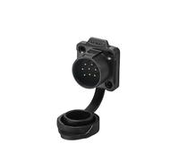 YKYNCJJT 2 3 4 5 6 7 Conector M12 de 8 Pines Cable alimentación AC/DC Enchufe Hembra Macho(8-Pin Socket)