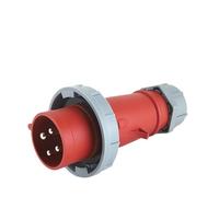 YKYNCJJT Móvil Expuesto y Oculto Industrial Conector de Enchufe Recto Oblicuo Centro Datos fábrica iluminación Escenario(4P 32A IP67 6H)