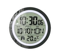 Ylnailky Reloj De Pared para Baño | Reloj Digital De Pared con para Decoración De Baño | Impermeable Pantalla LCD Accesorios para Ducha para Adultos Y Niños Apartamento Dormitorio Salón Cocina