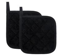 Ymapinc Alfombrillas para ollas, 2 almohadillas calientes, paños acolchados para horno, almohadillas de algodón resistentes al calor, forro multiusos de cocina, agarraderas de tela para encimera de