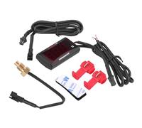 Ymiko Termómetro Digital de Motocicleta Termómetro Digital Universal de Motocicleta Medidor de Temperatura de Temperatura del Agua para Scooter de Carreras Quad Square(Luz roja)