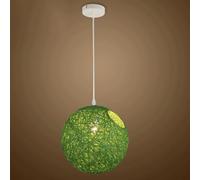 YNAHZAOK Lámpara Colgante De Bolas De Cáñamo, Estilo Bohemio, Araña Tejida A Mano Para Restaurante, Bar, Balcón, Pasillo, Estilo Moderno, Para Isla De Cocina, Con Cable De Suspensión Ajustable