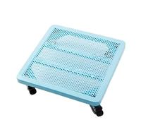 YNBSHGAA Soporte de metal resistente para plantas con carrito rodante, carrito de jardín cuadrado para interiores y exteriores, soporte grande para macetas, negro, Vert-45 x 45 x 9 cm