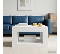 YNGBHFNOP Elegante Mesa Auxiliar versátil diseño clásico Blanco 80x50x50 cm | vidaXL Mesa de Café Rectangular Moderna 80x50 cm, Elegante y Compacta para Sala de Estar, Resistente y Fácil de Montar