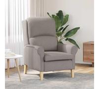 YNGBHFNOP Tela Elegante diseño contemporáneo sofá salón Taupe 76x94x102 cm | Sillón Taupé Tela Moderno Individual con Respaldo Acolchado, Sofá Lounge para Sala de Estar con Estructura de Madera, Butaca