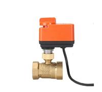 YNPPLGTJC Válvula de Bola eléctrica 3 Hilos y 2 vías, DN15, DN20, DN25, DN32, DN40, CA 220 V, Rosca latón, Estable(12vdc-3 Way,0.5 Inch)