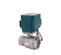 YNPPLGTJC Válvula de Bola eléctrica Acero Inoxidable DN15-50, diámetro Completo, Alto par, línea 2/3, actuador eléctrico, CA 220 V, CC 24, 12(Ac220v-cr02,34)