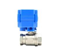 YNPPLGTJC Válvula de Bola eléctrica Dos vías, Acero Inoxidable, Paso Completo, DN15 DN20 DN25, con actuador eléctrico 2 Cables, CA/CC 9-24 V(Ac220v-cr01,2P)