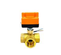 YNPPLGTJC Válvula de Bola eléctrica latón 1/2", 3/4", 1" y 1-1/2", con actuador eléctrico Tres vías, Dos Controles Cables Interruptor Manual, 220 V, 24 12(Ac220v,12)