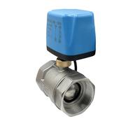 YNPPLGTJC Válvula de Bola motorizada Acero Inoxidable 1/2", 3/4", 1", 1-1/4", 2'', Normalmente Cerrada/Abierta, 220 V, 12 y 24, for Agua(110vac-normally Closed,DN32)