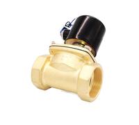 YNPPLGTJC Válvula solenoide de Agua 2 Pulgadas, 12 V, DN50, 2W-500-50, NPT G, latón, Normalmente Cerrada, Alta Temperatura, NBR, -5-80 Grados(110vac,2inch BSP)