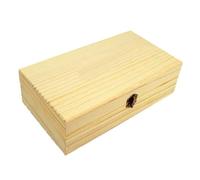 YNPQTDS Organizador de de madera de pino con 25 ranuras, 27,5 x 15 x 8 cm, soporte de