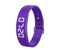 YNPQTDS Reloj despertador vibratorio, recordatorio recargable con temporizador, pulsera de monitor de sueño, para adultos y niños, sueño diario, viajes, hogar, cama, dormitorio, reunión, entrenamiento