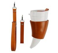YNPQTDS Taza de café - Taza de aislamiento 320 ml Cuerno de cabra | Botella con cinturón | Para bebidas calientes frías café Latte té vacaciones oficina picnic