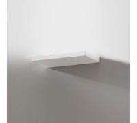 YOANA A/G – Lámpara de pared LED de 25 W, 2600 lúmenes, 3000 K, regulable, con tecnología de regulación de fase y botón de encendido/apagado, fabricada en metal blanco satinado y metacrilato opal – Ge
