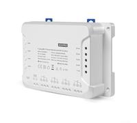 YobiLife Interruptor de luz inteligente de 4 canales, módulo de control RF inalámbrico para Sonoff 4CH R3 y 4CH PRO R3, para Alexa compatible para automatización del hogar, blanco (4CH Pro R3)