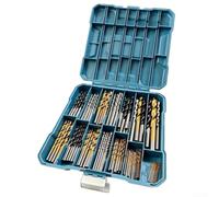 YobiLife Juego de 130 brocas helicoidales, brocas de aleación de acero para madera y metal, juego de herramientas manuales de perforación de precisión con estuche de almacenamiento para reparación de