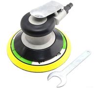 YobiLife Lijadora orbital neumática de 6 pulgadas, aire aleatorio de 150 mm para pulidora de órbita con acción excéntrica de 6 mm, ajustable, manguera de extracción de polvo (A)