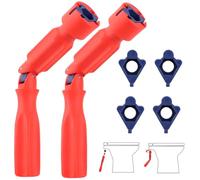 YOFDAL 2 PCS Llave de instalación para asiento de inodoro, con articulación, llave de reparación, universal, llave de válvula, tornillos, tapa wc, llave escuadra, llave de paso