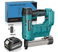 Yofuly Clavadora Electrica de Clavos Compatible con Baterías Makita de 18V, Pistola Clavos Electrica con 1x 4000mAh, Hasta 3000, 18GA Clavadora Bateria para Tapicero de Madera, Tapizar (Sin Clavos)