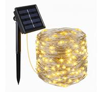 YOGY CURTAIN - Guirnalda de luces solares para cortinas (100 LED, 100 x 1 m, 8 modos)