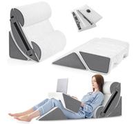 Yojoker Juego de 6 Almohadas ortopédicas de cuña para Dormir, Espuma postoperatoria para Alivio del Dolor de Cuerpo, Espalda y piernas, Almohadas de Apoyo cómodas y Ajustables, antironquidos, acidez