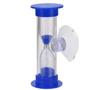 Yokawe Temporizador de Arena de Reloj de Arena de 2 Minutos con Ventosa, Reloj de Arena de plástico irrompible para cepillarse los Dientes, cocinar, Juegos, Aula Azul