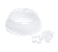 YOKIVE Silicona Tubo Manga con Tapa final LED Tubo Tira Transparente | 1 Juego, Impermeable Prueba Polvo Cubierta, Excelente para Oficina Hogar, para Tira 10 mm ancho
