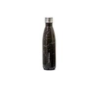 Yoko Design 1336 - Botella isotérmica (Doble Pared, Acero Inoxidable), Acero Inoxidable, Marbrée Noir, 500 ml
