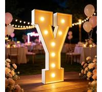 Yokqexz Letras y Números Luminosos Marquesina Fiesta y Cumpleaños